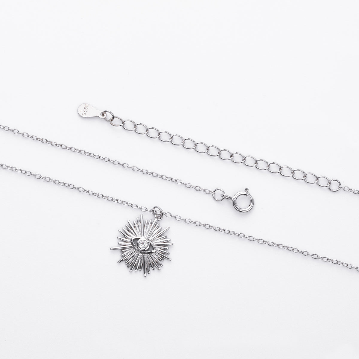 S925 Sterling Silver Fashion Necklace - Evil Eye