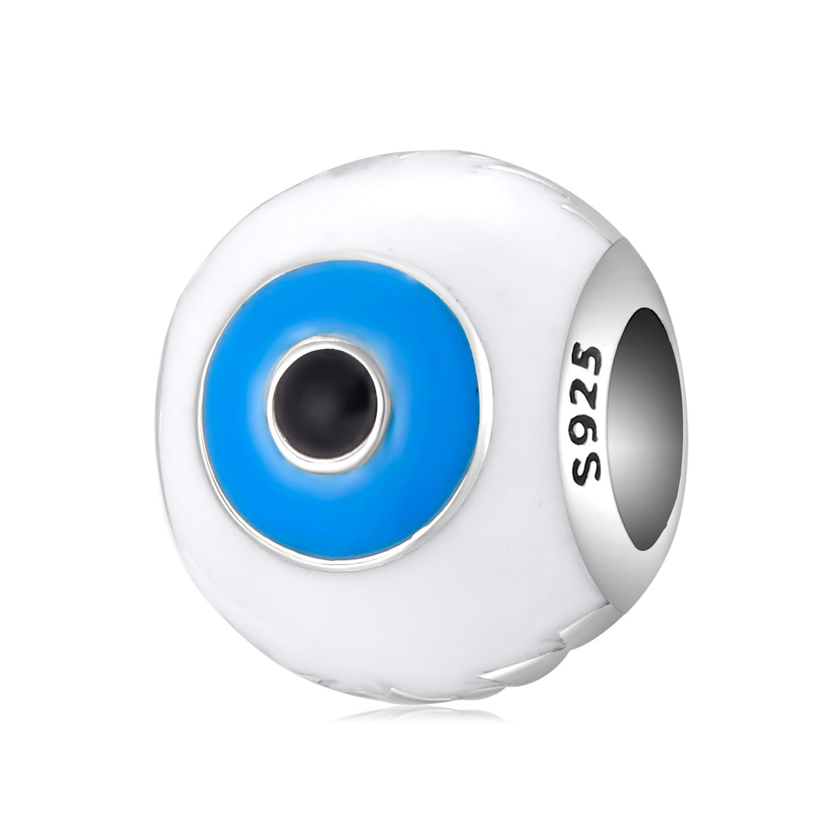 S925 Sterling Silver Devil's Eye Pendant