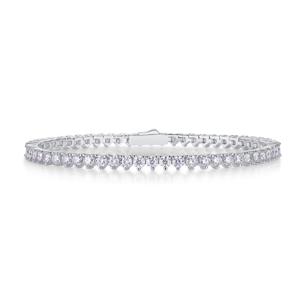 New S925 Sterling Silver Moissanite Bracelet