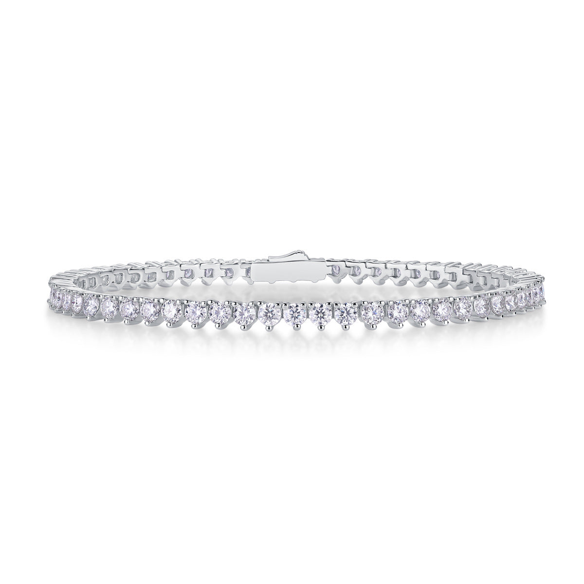 New S925 Sterling Silver Moissanite Bracelet