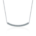 S925 Sterling Silver Moissanite Smile Necklace