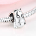 S925 Sterling Silver Hippo Bead Pendant