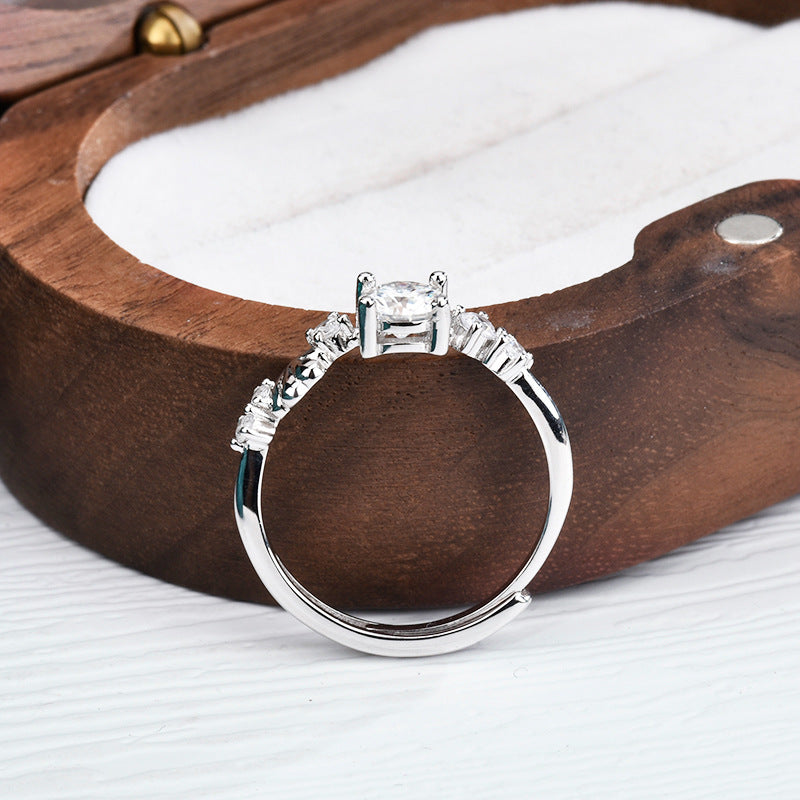 S925 Sterling Silver Mermaid Moissanite Ring