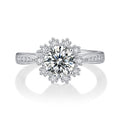 S925 Silver Icy Moissanite Ring