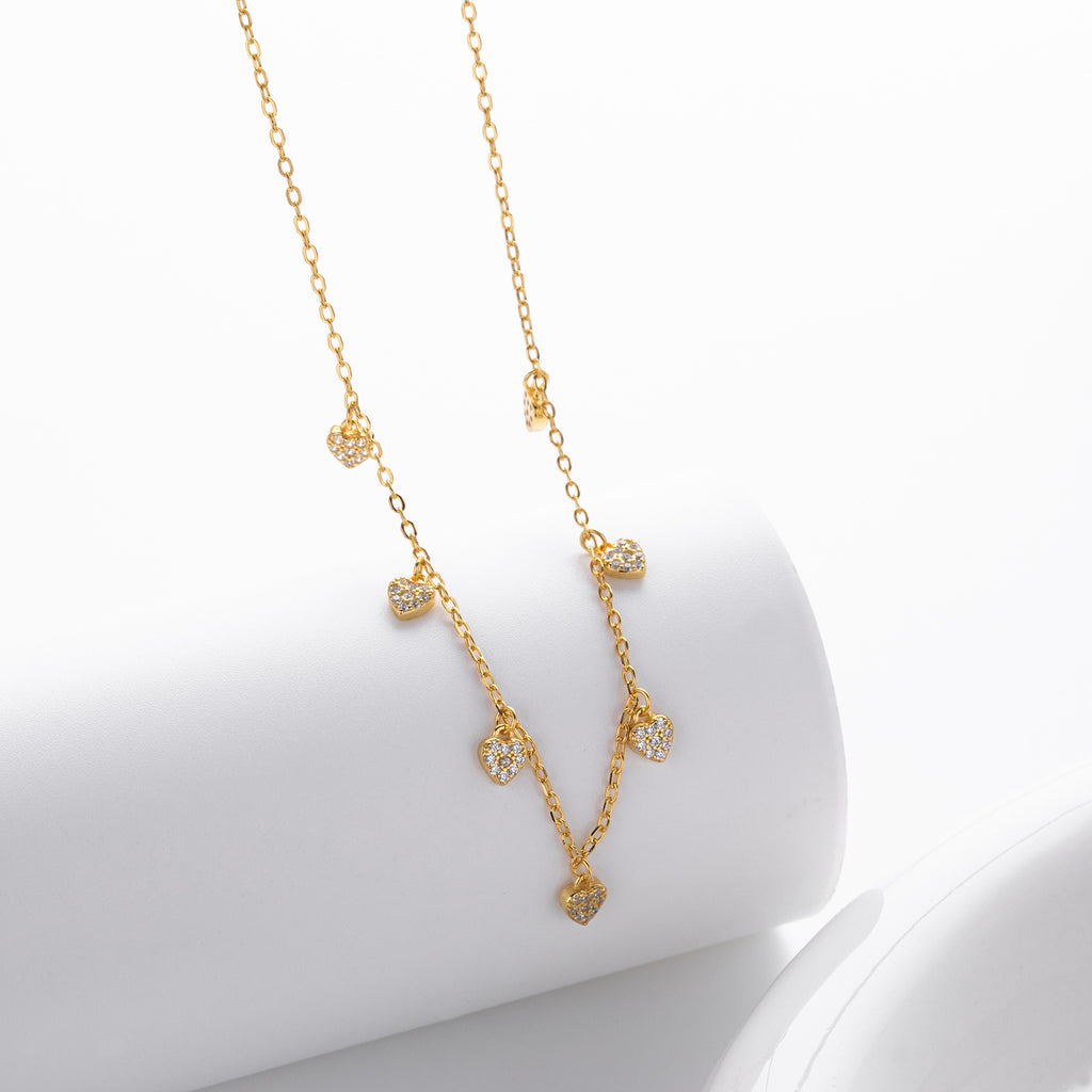 S925 pure silver zirconia ins exclusive necklace