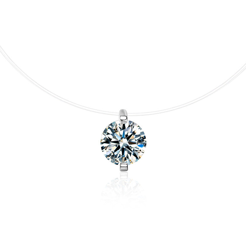 S925 Sterling Silver Moissanite Mermaid Tears Necklace