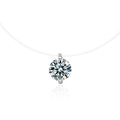 S925 Sterling Silver Moissanite Mermaid Tears Necklace