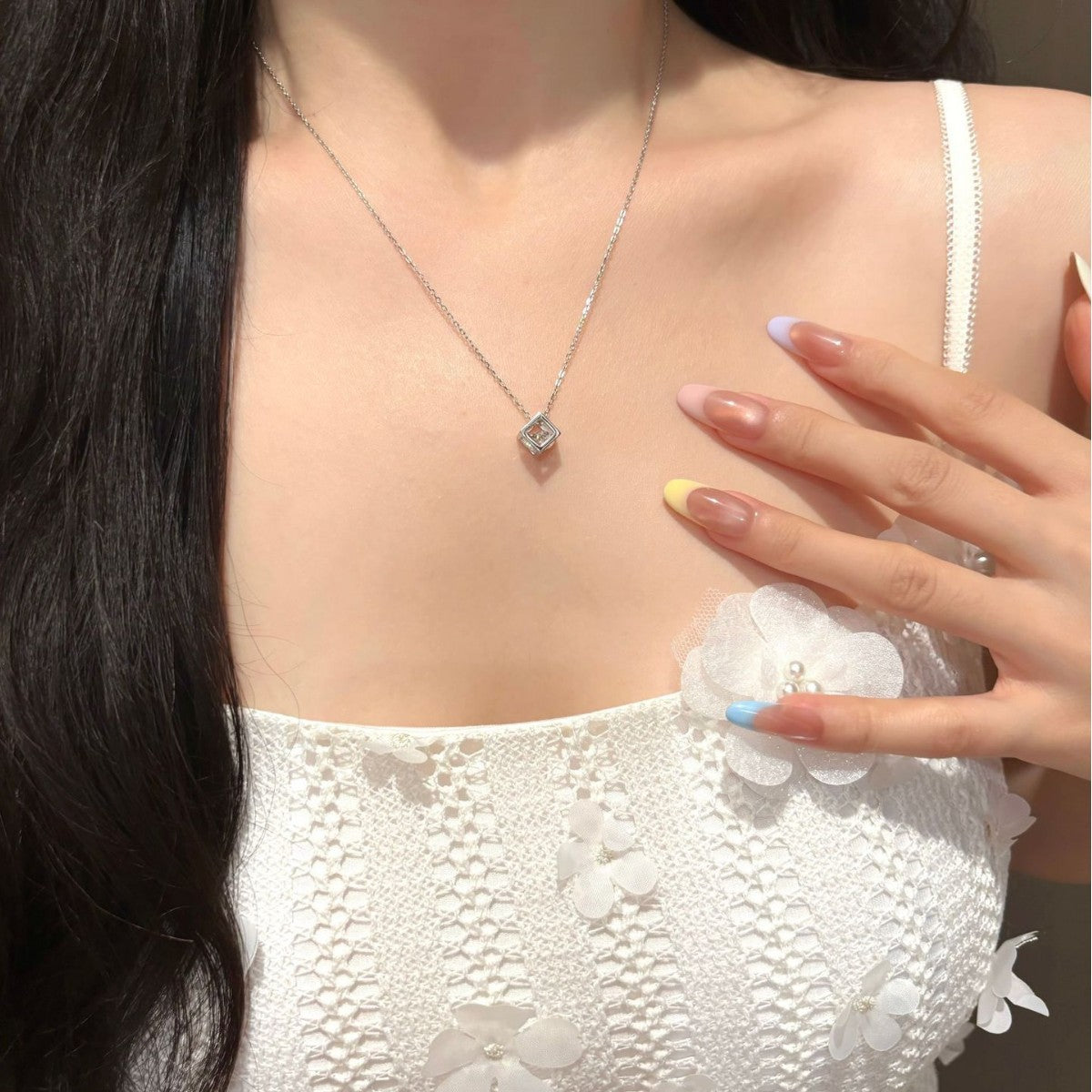 S925 Sterling Silver Moissanite Necklace