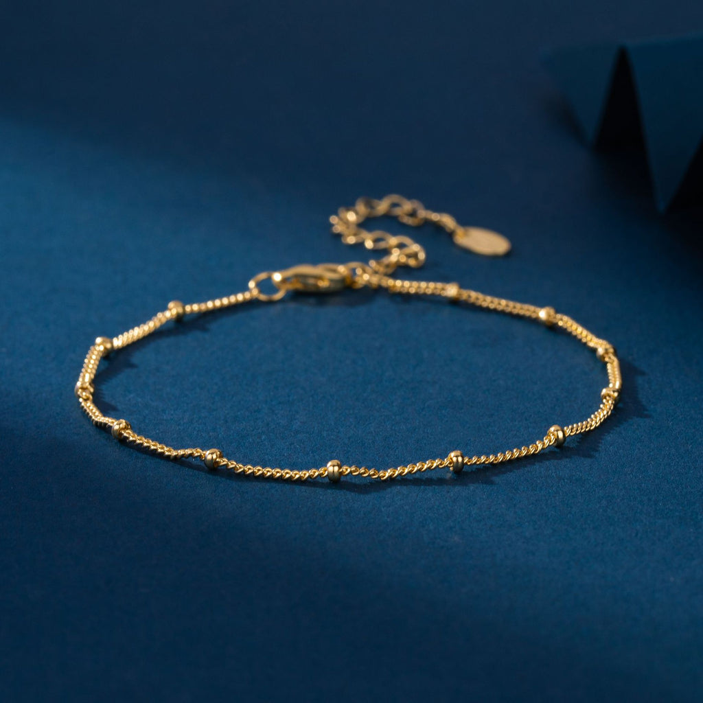 S925 Sterling Silver Small Bead Bracelet