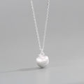 S925 Sterling Silver Christmas Mini Apple Necklace