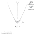 S925 Sterling Silver Niche Design Zirconia Necklace