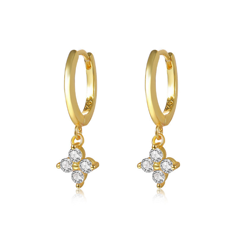 S925 Sterling Silver Earrings Set with Zirconia