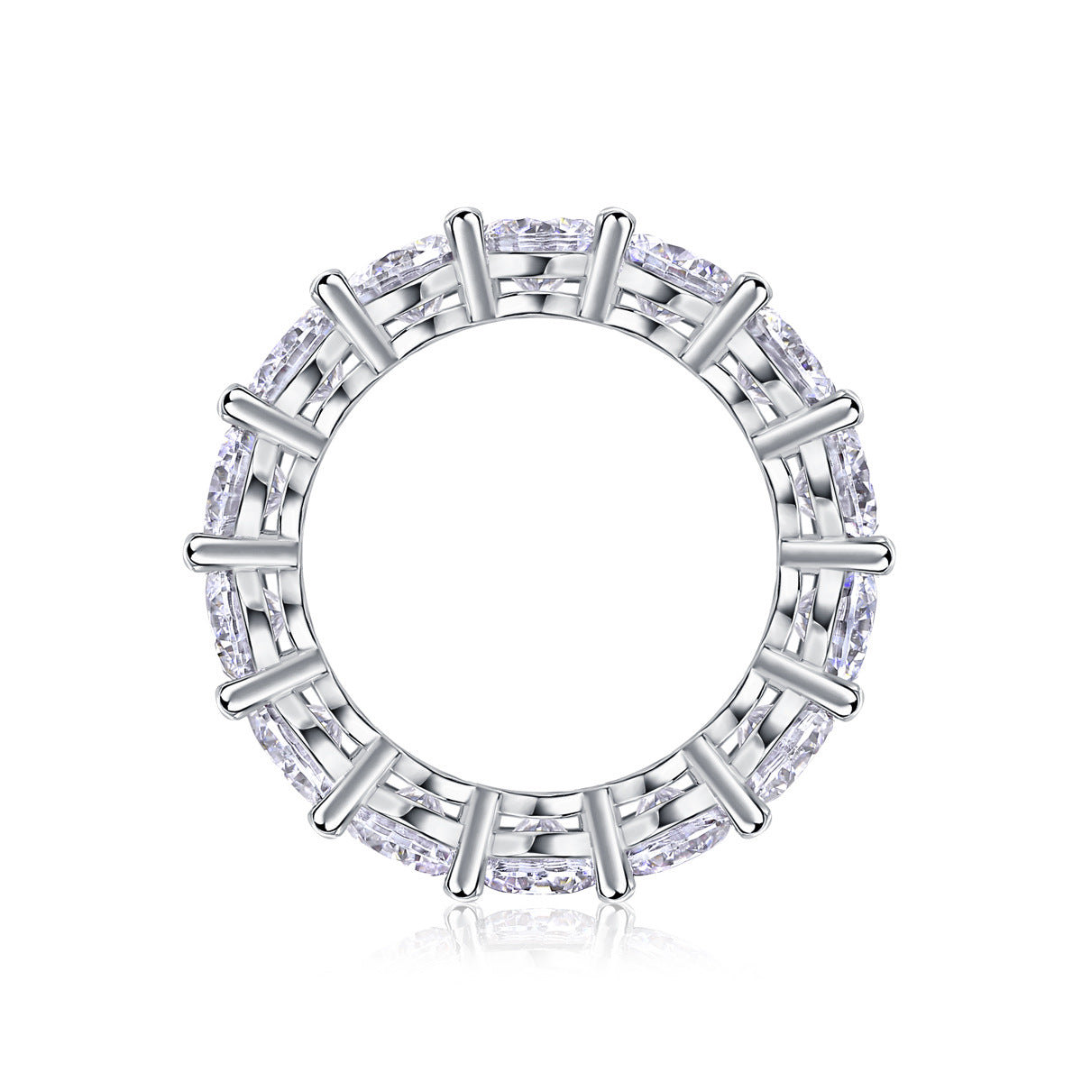 S925 Sterling Silver Moissanite Ring