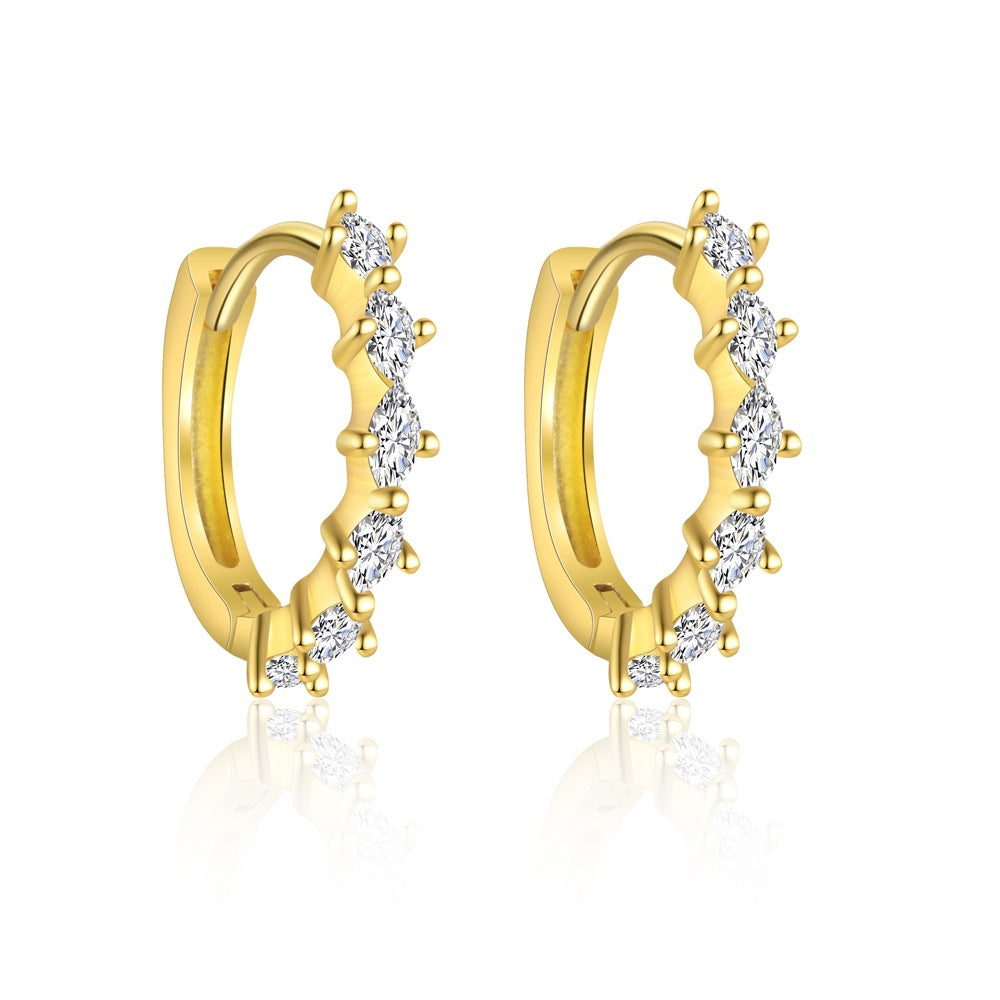 S925 Sterling Silver Earrings with Zirconia