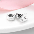 S925 Sterling Silver Microscope Bead Pendant