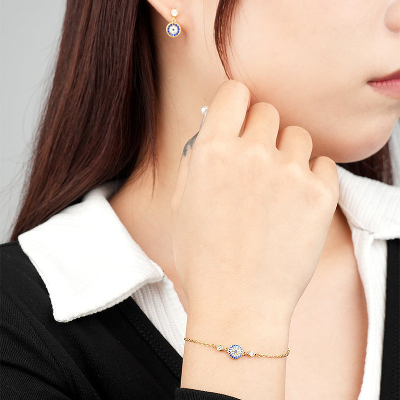 925 Sterling Silver Bracelet Set with Zirconia