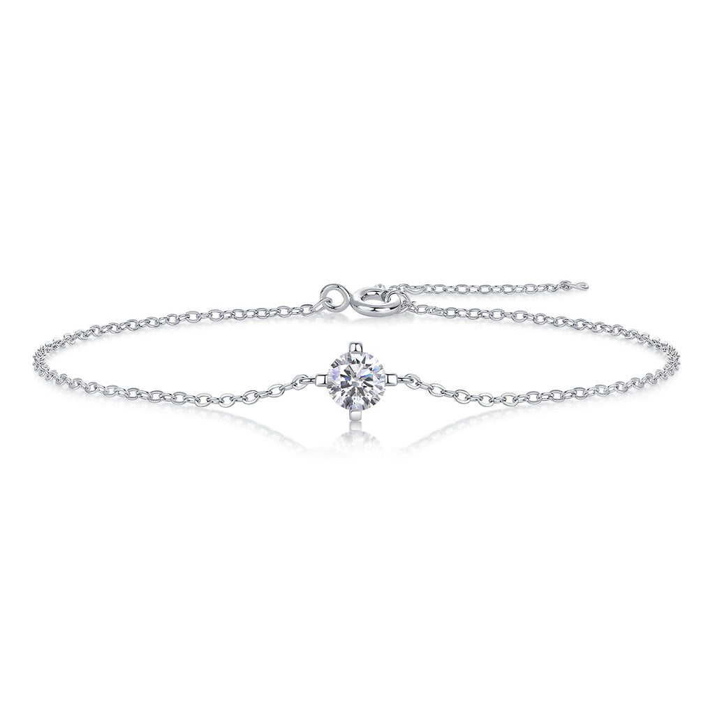 Minimalist S925 Silver Moissanite Bracelet