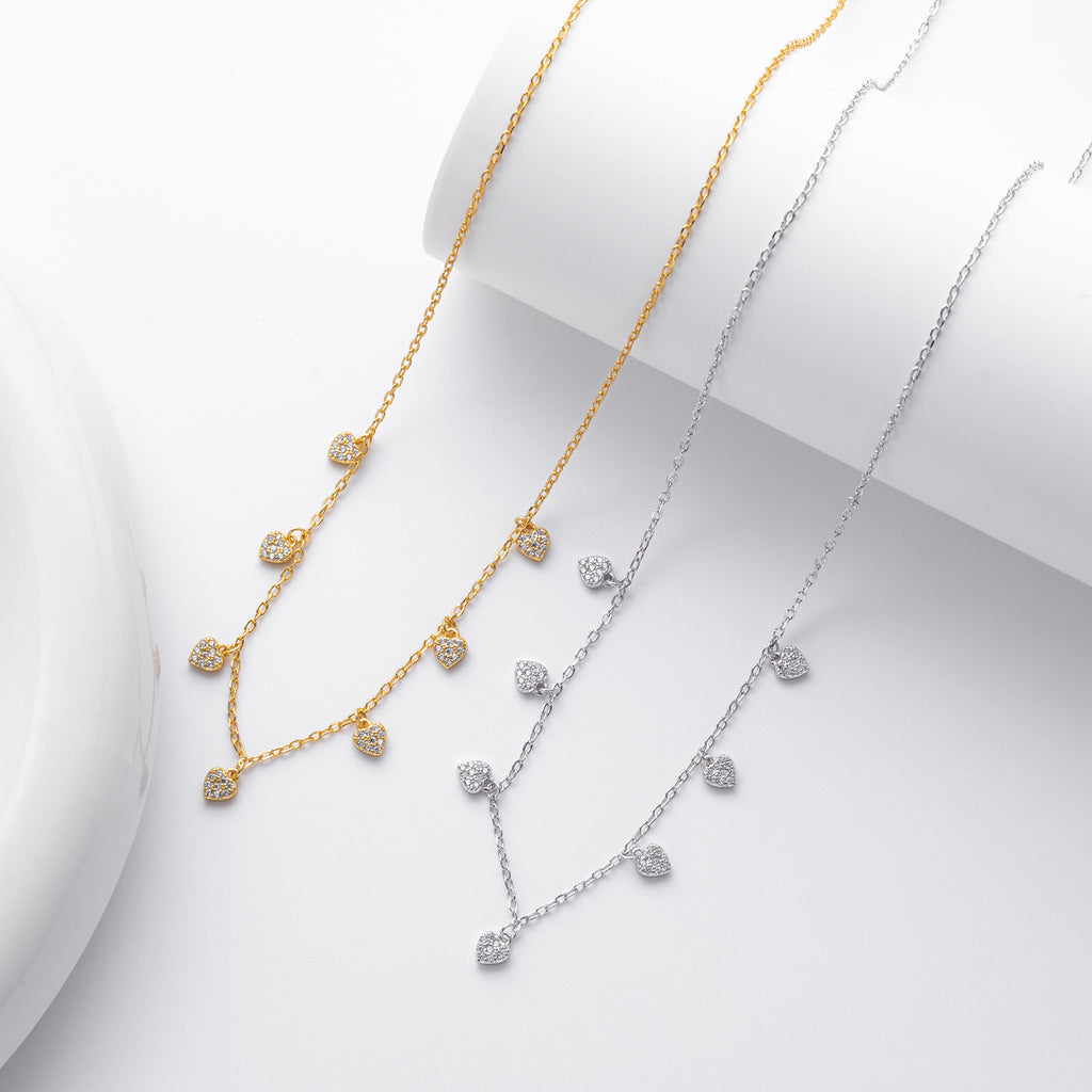 S925 pure silver zirconia ins exclusive necklace