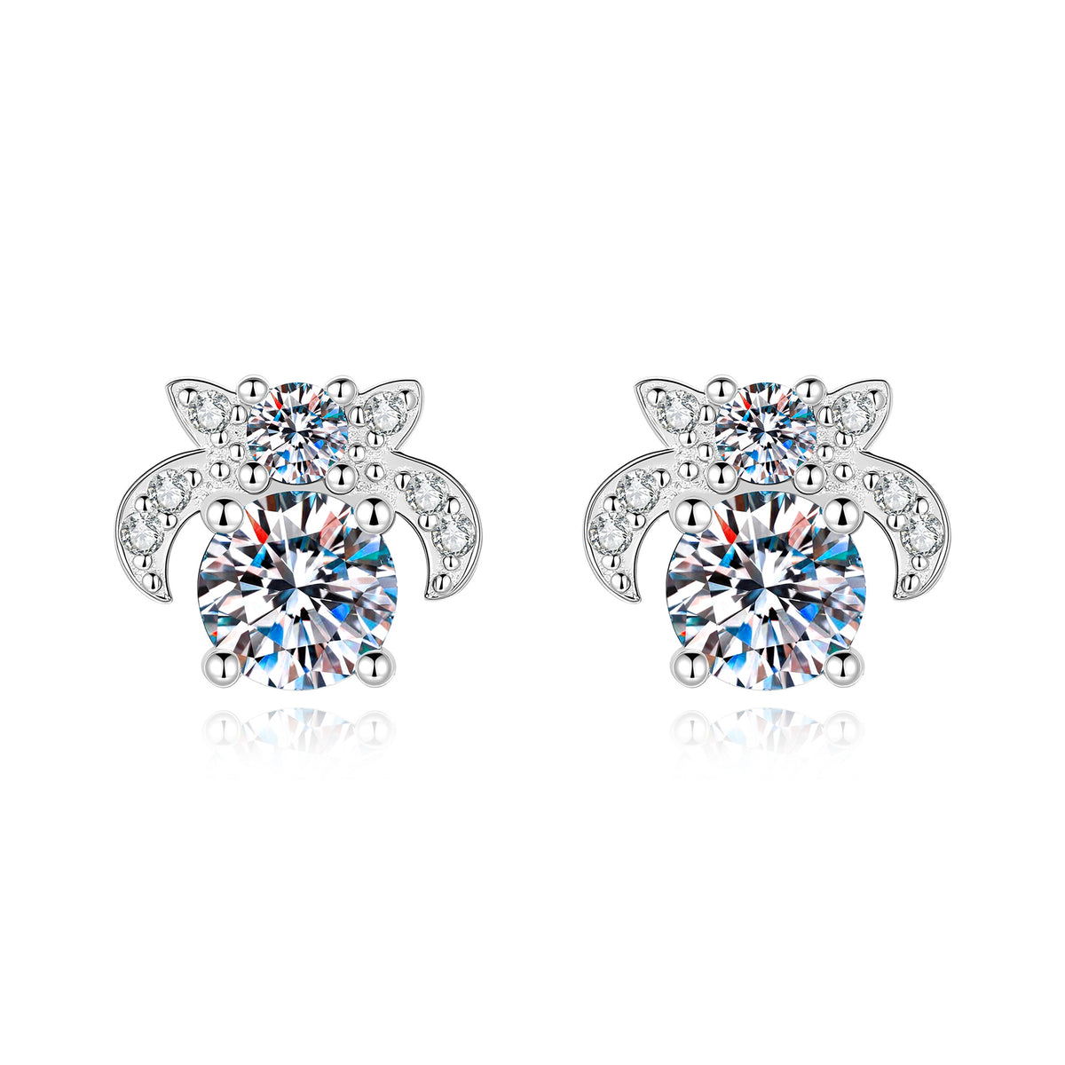 S925 Sterling Silver Moissanite Earrings