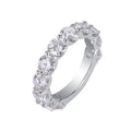 S925 Sterling Silver Moissanite Eternity Band