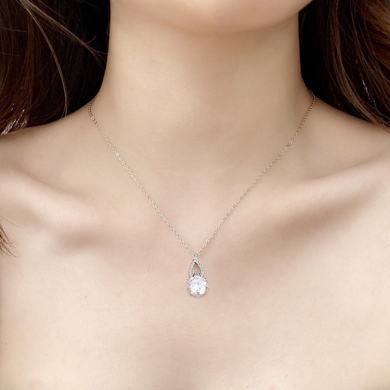 S925 Sterling Silver Moissanite Necklace