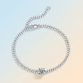 925 Silver Moissanite Cuban Link Bracelet