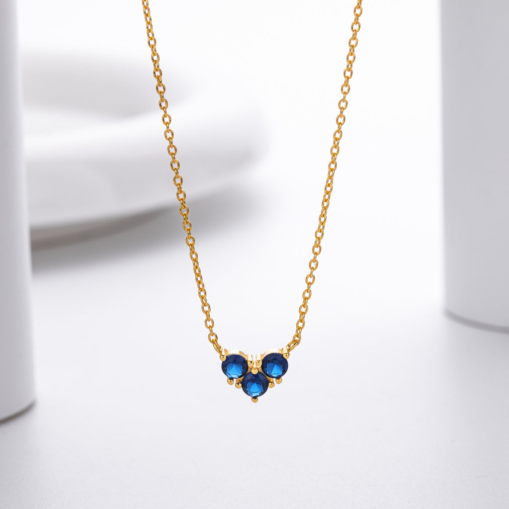 S925 Sterling Silver Niche Design Zirconia Necklace