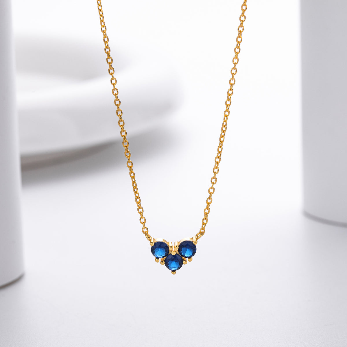 S925 Sterling Silver Niche Design Zirconia Necklace