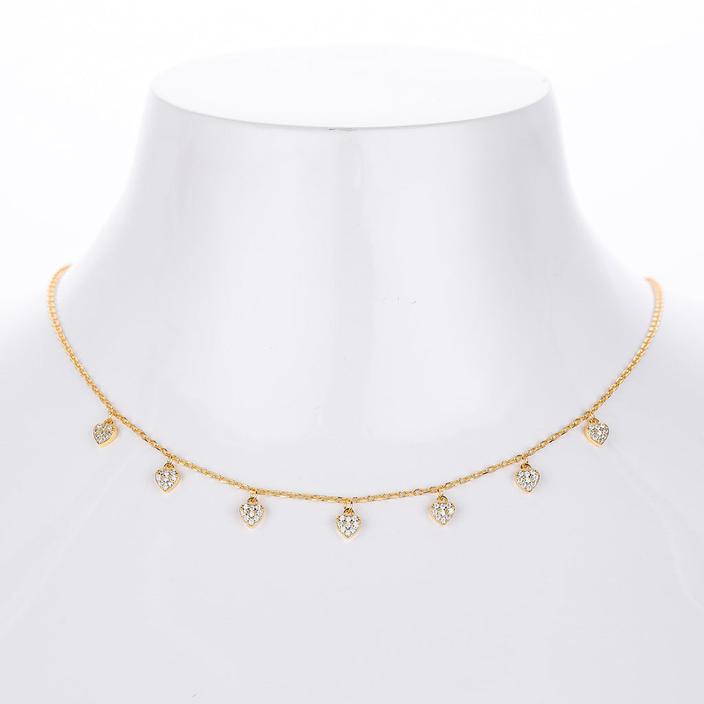 S925 pure silver zirconia ins exclusive necklace