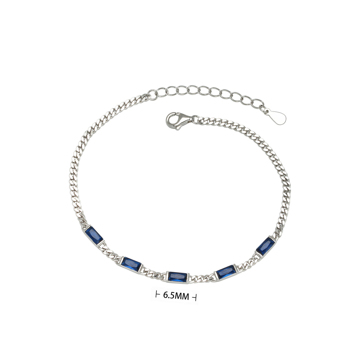 S925 Sterling Silver Cubic Zirconia Bracelet