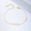 S925 Sterling Silver Simple Zircon Inlaid Bracelet