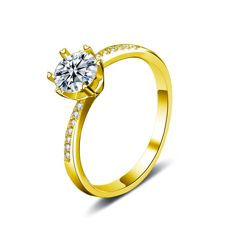 S925 Sterling Silver Six-Pointed Star Snowflake Moissanite Ring