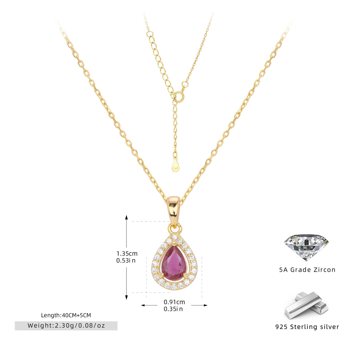 European and American style double-layer zircon earrings and light luxury zircon necklace