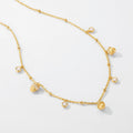 S925 Sterling Silver Tassel Hazelnut Zircon Inlaid Necklace
