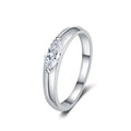 S925 Sterling Silver Solitaire Marquise Moissanite Ring