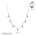 S925 pure silver zirconia ins exclusive necklace
