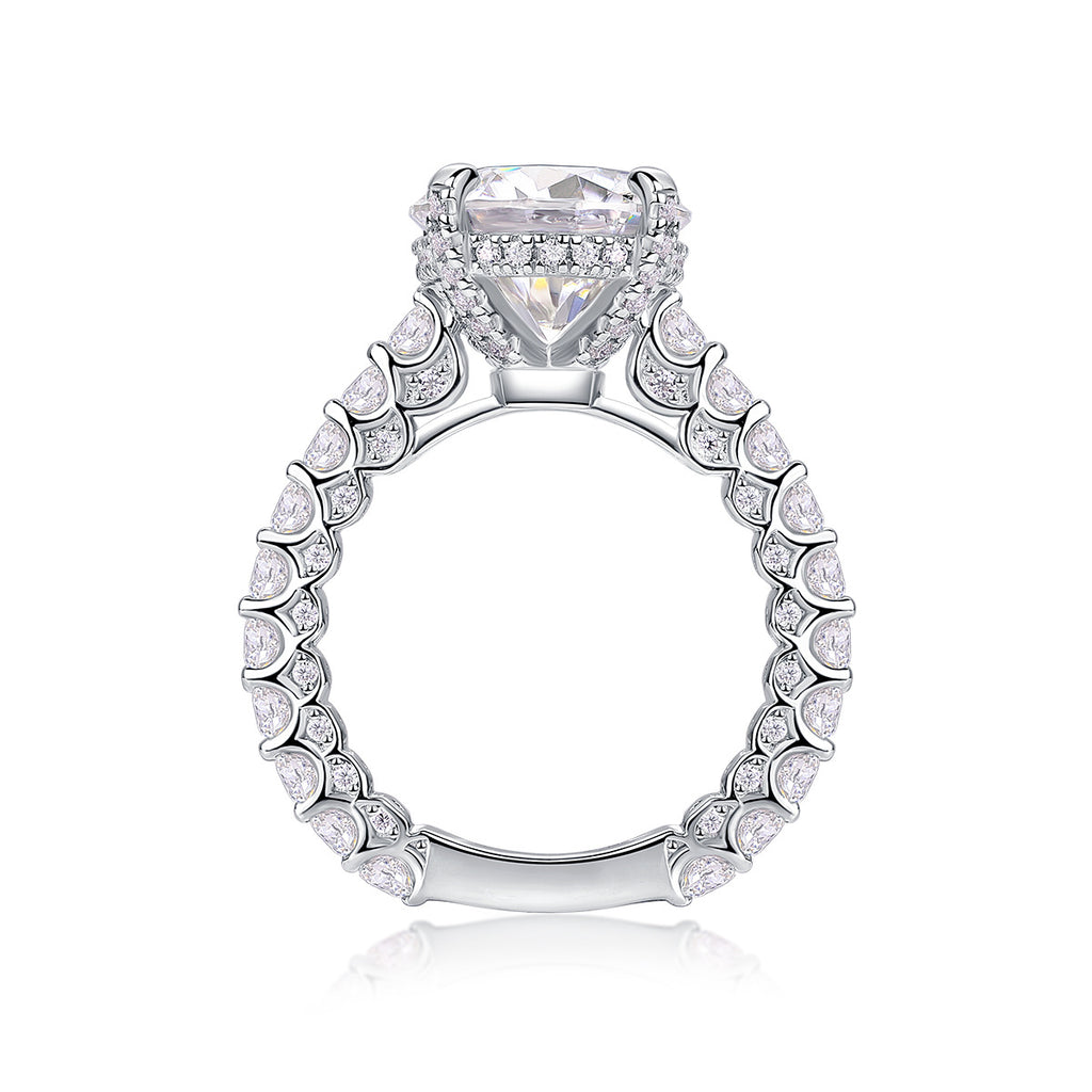 S925 Silver Stackable Moissanite Ring