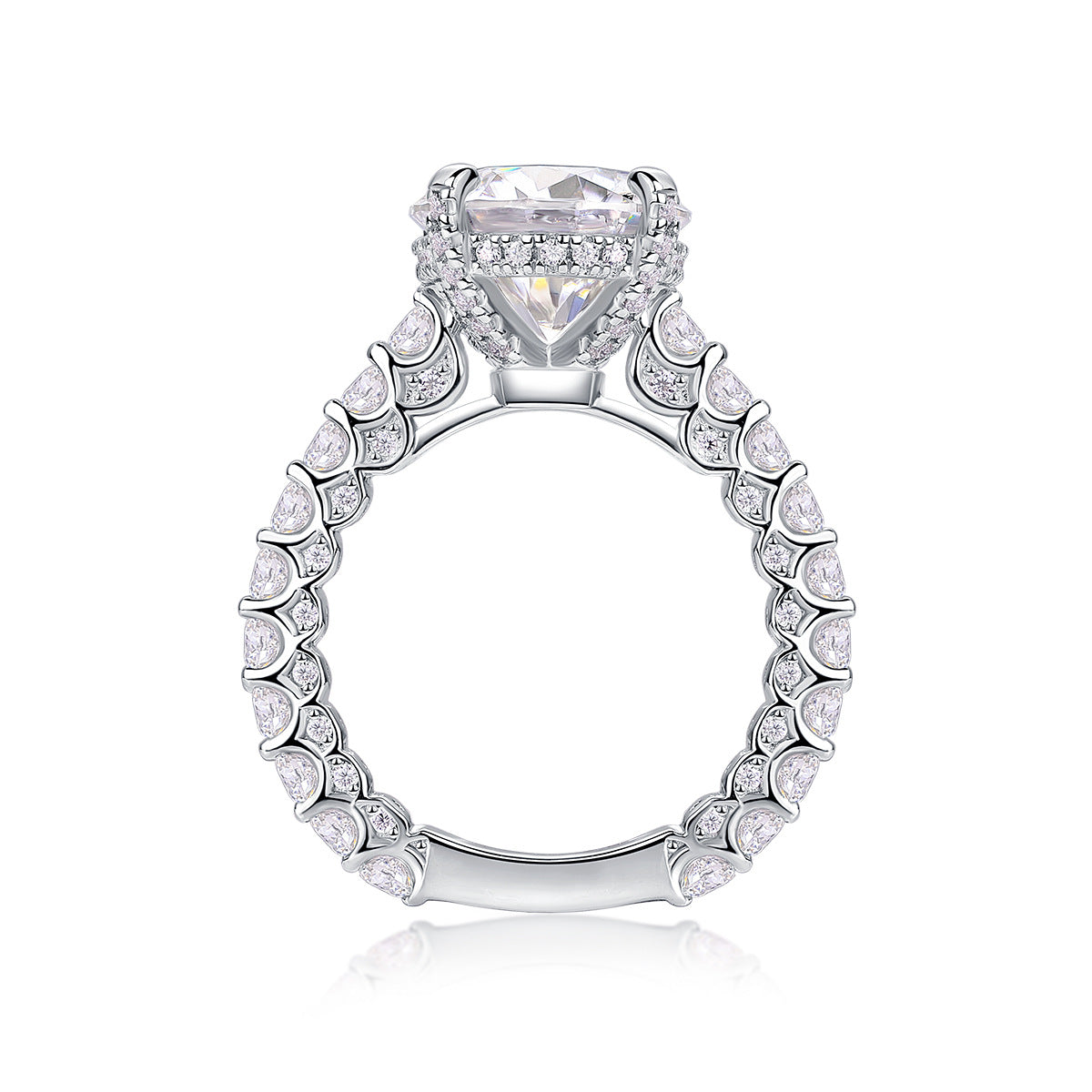 S925 Silver Stackable Moissanite Ring