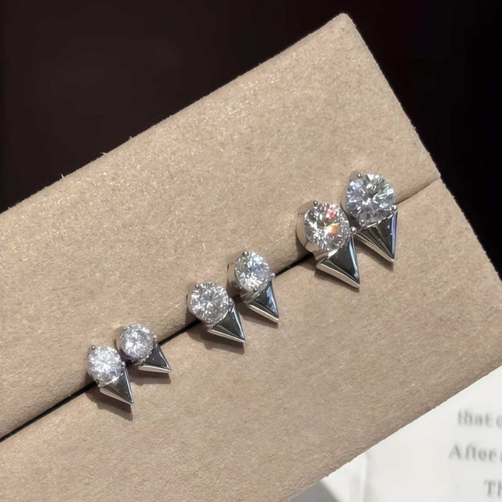 S925 Sterling Silver Moissanite Earrings