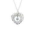 S925 Sterling Silver Moissanite Woven Dream Net Love Mush Ice Pendant Necklace