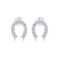 S925 Silver "Happiness" Moissanite Stud Earrings