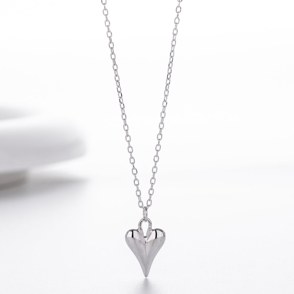 S925 Sterling Silver Heart Necklace