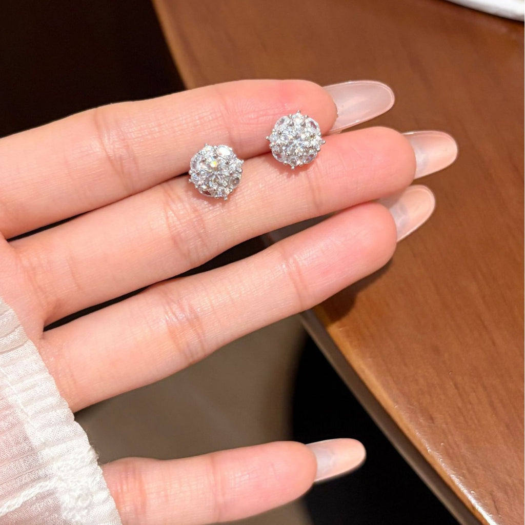 S925 Sterling Silver Moissanite Earrings