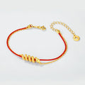 S925 Sterling Silver Red Braided Bracelet for the Year of the Snake