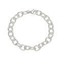 S925 Sterling Silver Heavy Industry Circle Bracelet