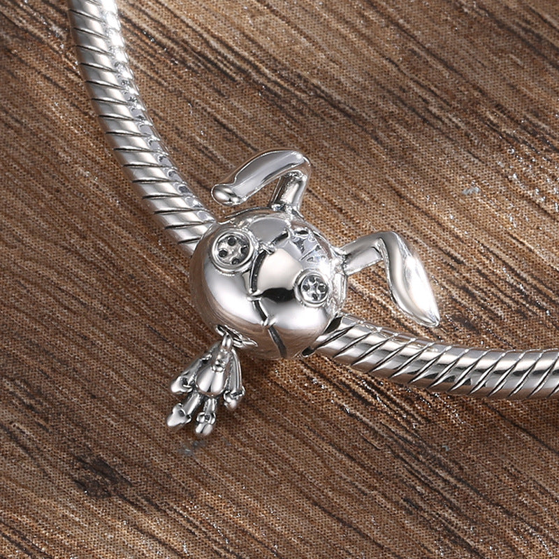 S925 Sterling Silver Gothic Doll Pendant