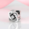 S925 Sterling Silver Infinite Ring Micro Inlaid Zircon Pendant