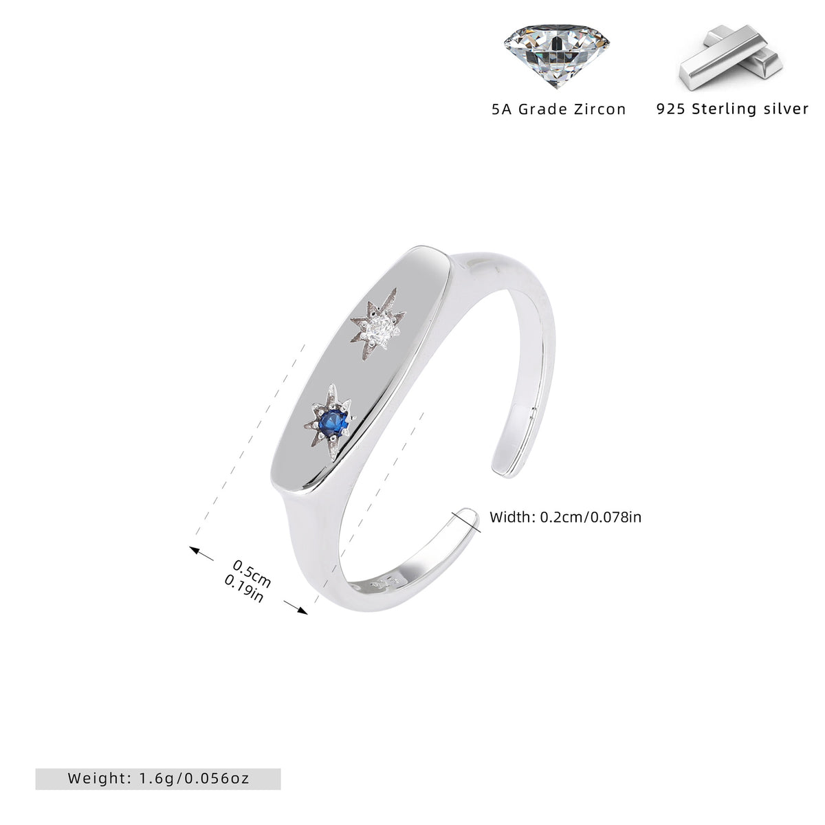 Popular S925 sterling silver rings in Europe and America, featuring niche designs