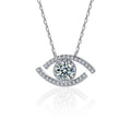 S925 Sterling Silver Moissanite Devil's Eye Pendant Necklace