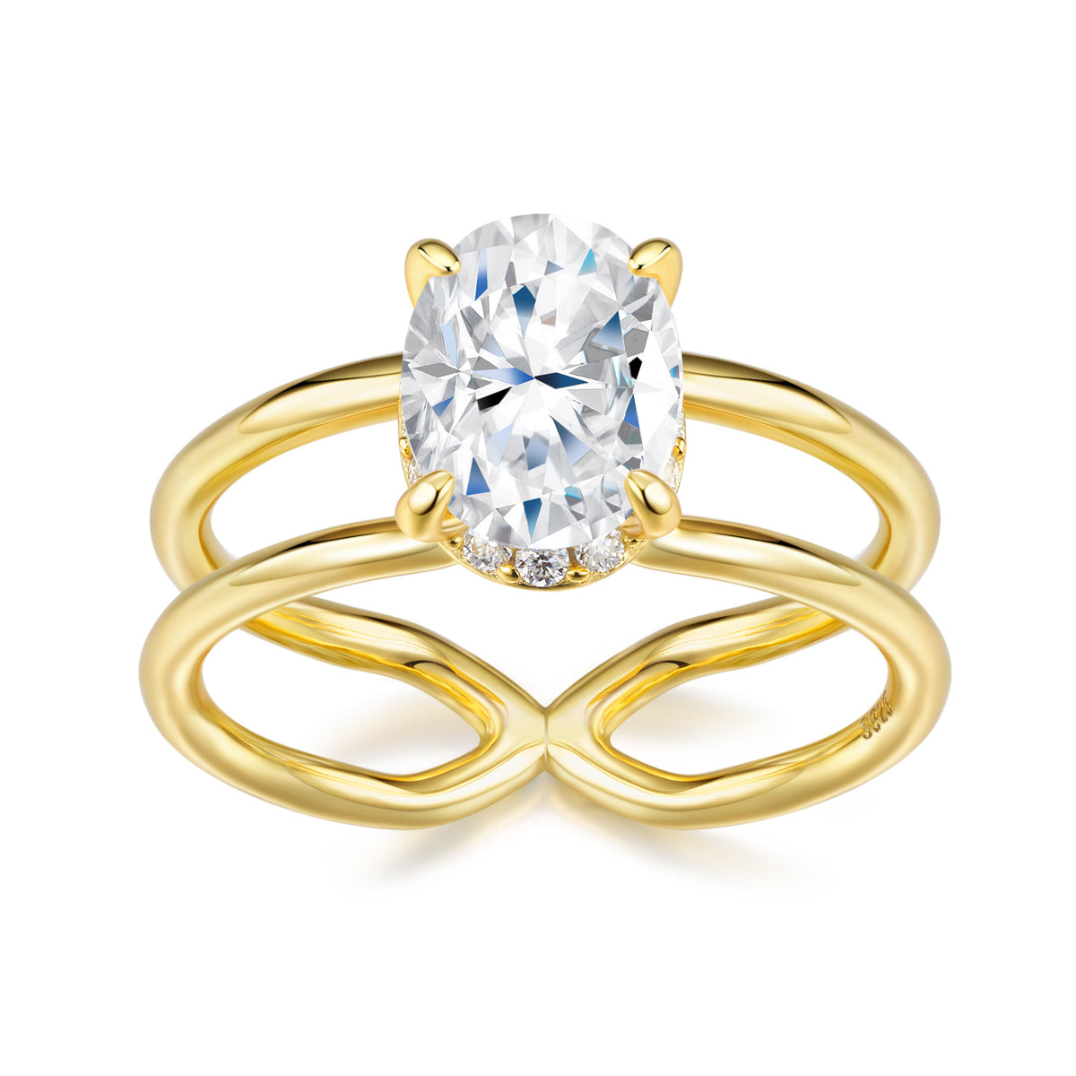 S925 Silver "New Chinese Style" Traditional-Craft Moissanite Ring